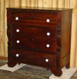 1860's Mahogany Empire Chest