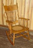 Oak Spindle Back Rocker