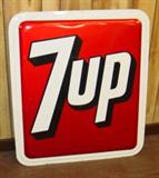 Metal 7 Up Sign
