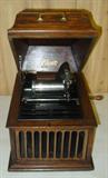 Oak Edison Cylinder Record Player