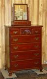 4 pc Kling Solid Cherry Bedroom Set