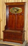 Cherry Hall Tree w/Oval Mirror