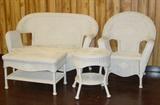 4 Piece Wicker Patio Set