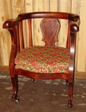 Mahg. Empire Style Parlor Chair