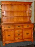 2 Piece Maple Kitchen Hutch