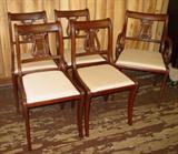 Mahogany Harp Back Chairs