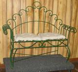 Iron Patio Bench