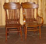 4 Pressed Back Chairs
