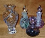 Perfume Bottles & Vase