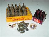 Gold Rings - Sterling Brooch - Mini Cokes & Dr Peppers