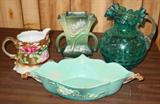 Roseville Pottery - Nippon Pitcher - Coin Dot Pitcher
