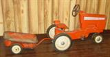 Allis Chalmers Pedal Tractor & Trailer