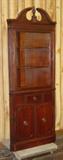 Mahogany Corner China Cabinet