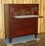 1860's Mahogany Butler's Chest w/Secretary