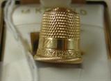 14K Gold Thimble
