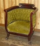 Mahogany Chair w/Claw Feet