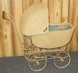 Wicker Baby Buggy