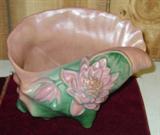 Roseville Pottery Shell  (More Roseville Not Shown)