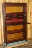 Antique Mahogany Stack Bookcase w/Secretary