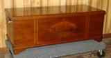 Walnut Cedar Chest w/String Inlay On Front & Back