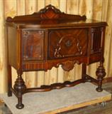 Fancy 1920's Walnut Server