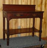 1880's Walnut Barley Twist Server