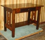 Mission Oak Library Table w/Chair (Next Photo)
