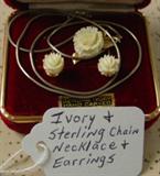 Ivory Necklace & Earrings