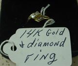14K Gold & Diamond Ring