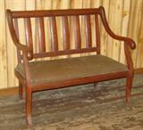 Mahogany Settee