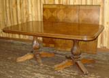 Drexel Dining Table w/3 Leaves & 10 Chairs (Next Photo)