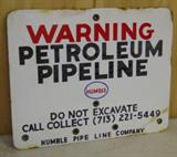 8"x10" Porcelain Warning Sign