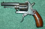 1890's Pin Fire Revolver w/Folding Trigger