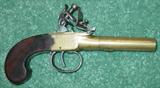 1780's Flintlock Pocket Pistol Made In London By Archer