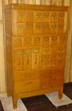 Globe - Wernicke Oak 4 Stack File Cabinet