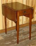 Mahogany Drop Leaf Lamp Table