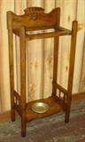 Oak Umbrella Or Walking Cane Stand
