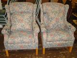 Pair Of Wing Back Chairs