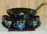 Carnival Glass Punch Bowl Set