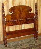 Super Mahogany Carved Post Twin Bed