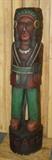 50" Tall Wooden Cigar Indian Statue