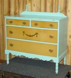 Painted 1920's Low Chest