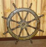 Wooden Ship's Wheel