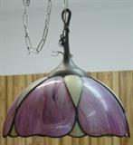 Slag Glass Hanging Light