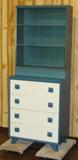 2 Piece Painted Cabinet