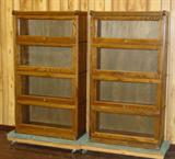 2 - Oak Bookcases