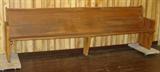 8' 10" Oak Church Pew