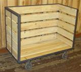 Metal & Wood Industrial Cart