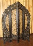 Carved Wood Room Divider