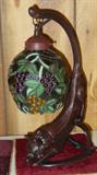 Decorative Lamp w/Cat